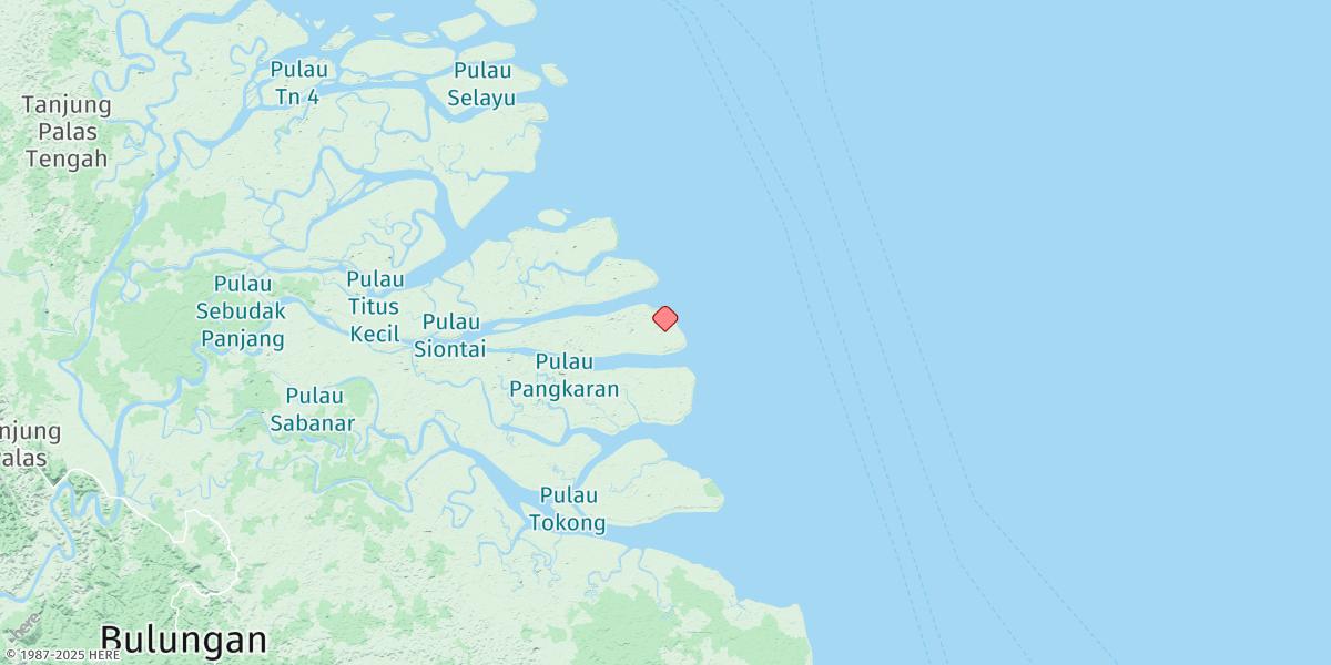 Map of Muara Biwan