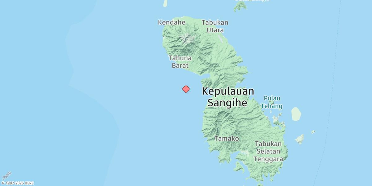Map of Tahuna