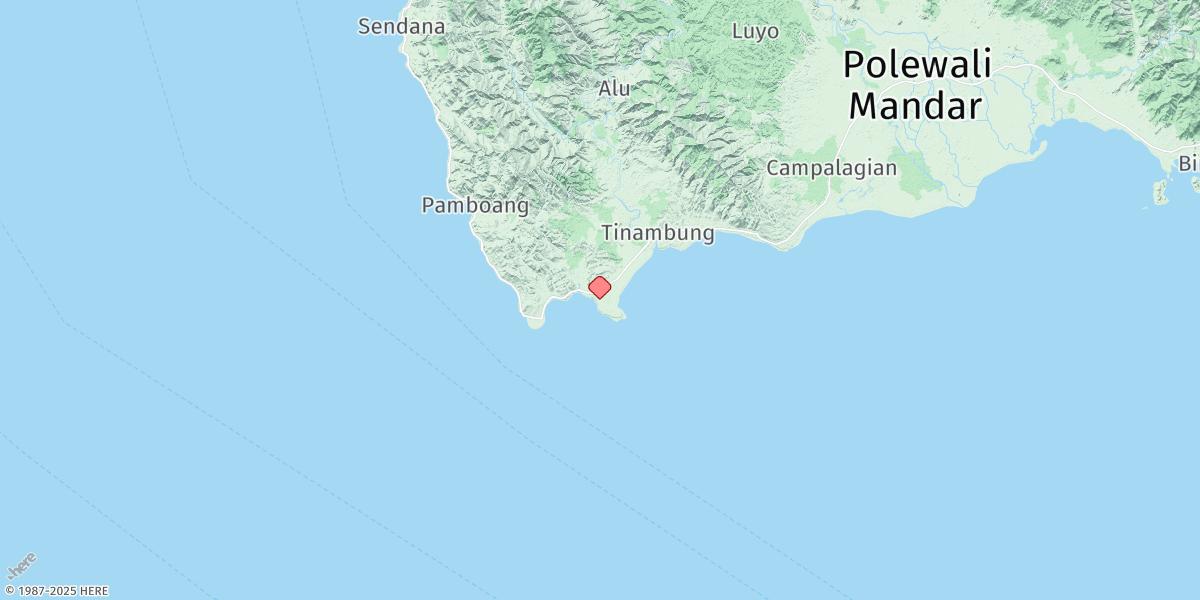 Map of Majene
