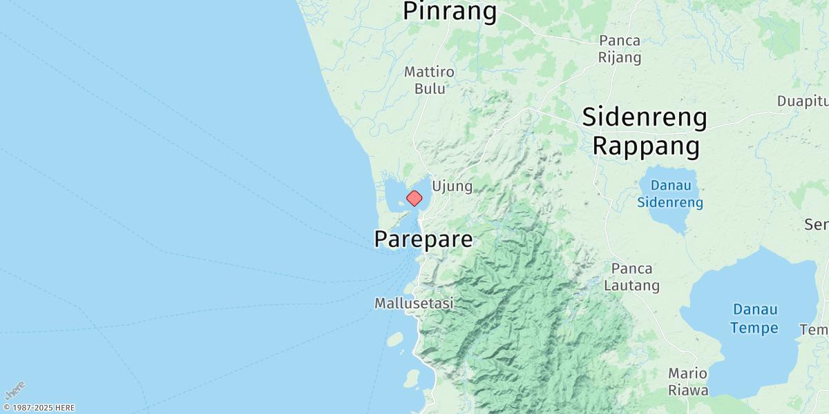 Map of Teluk Parepare