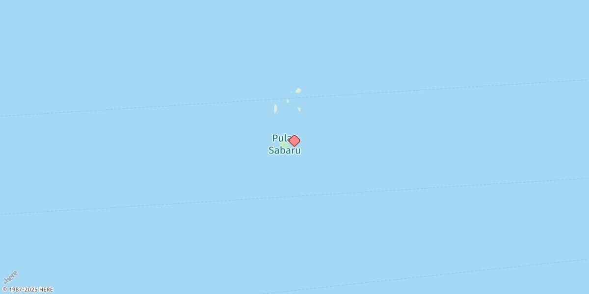 Map of Pulau Sabaru