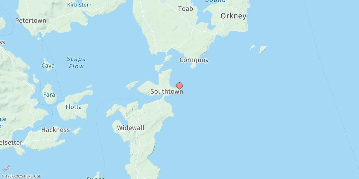 Map of Burray Ness
