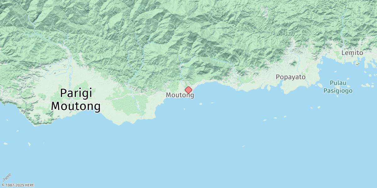 Map of Moutong