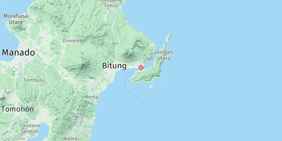 Map of Bitung