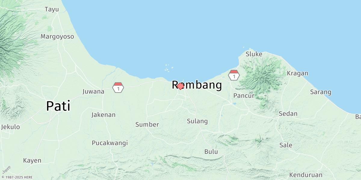 Map of Rembang