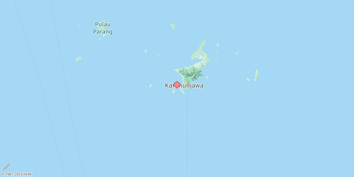 Map of Karimun Jawa Road