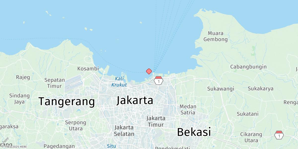 Map of Tanjungpriok