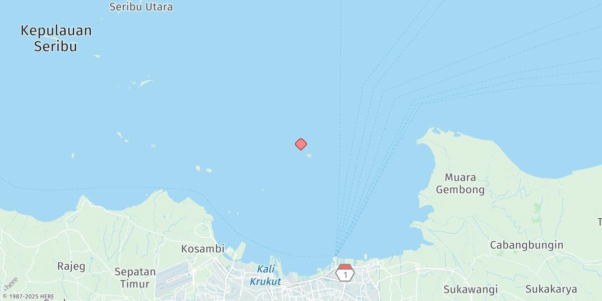 Map of Pulau Damar Besar