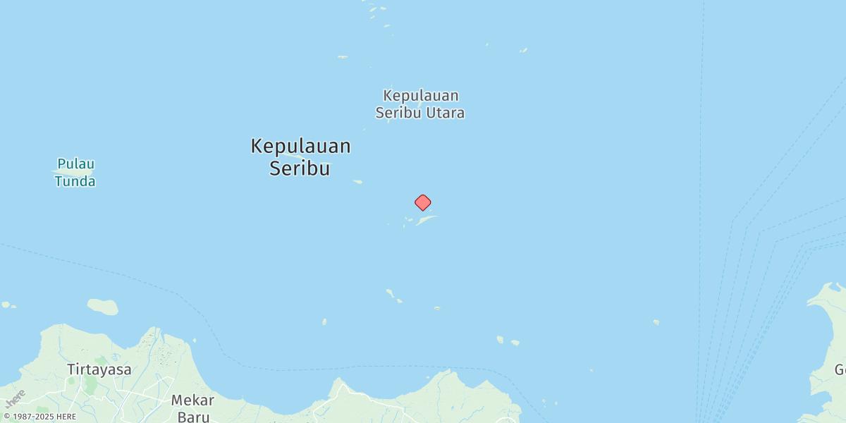 Map of Pulau Pari
