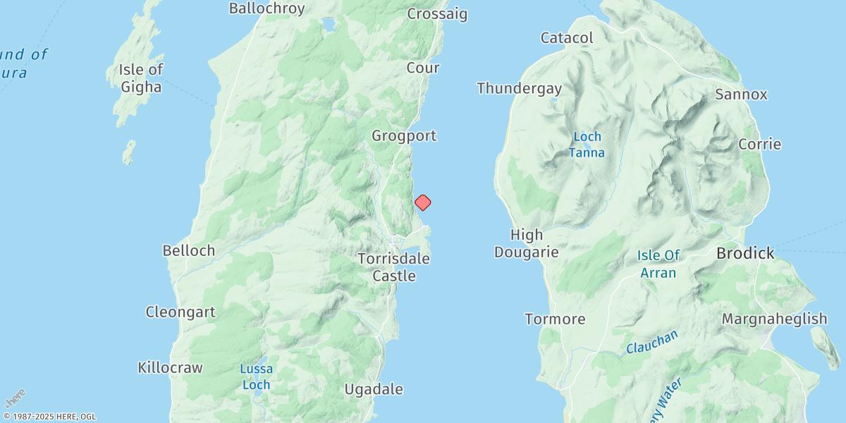 Map of Carradale