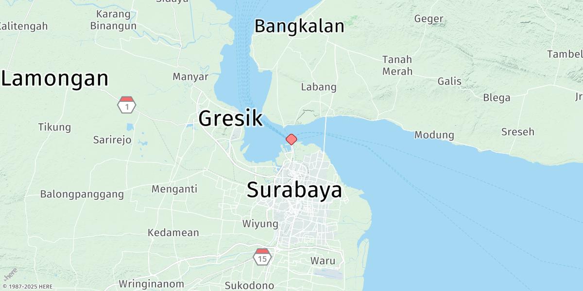 Map of Surabaya (Tanjungperak)