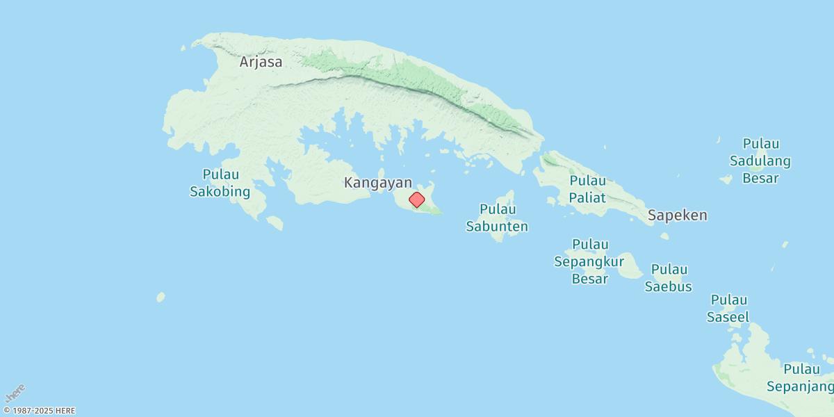 Map of Pulau Saubi