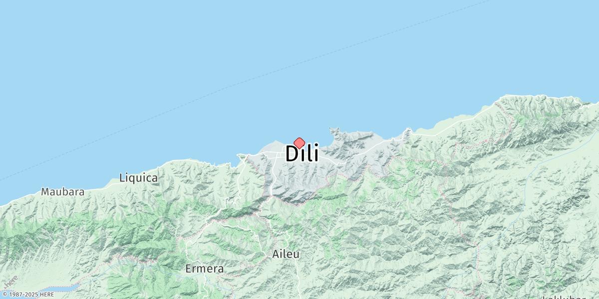 Map of Dili