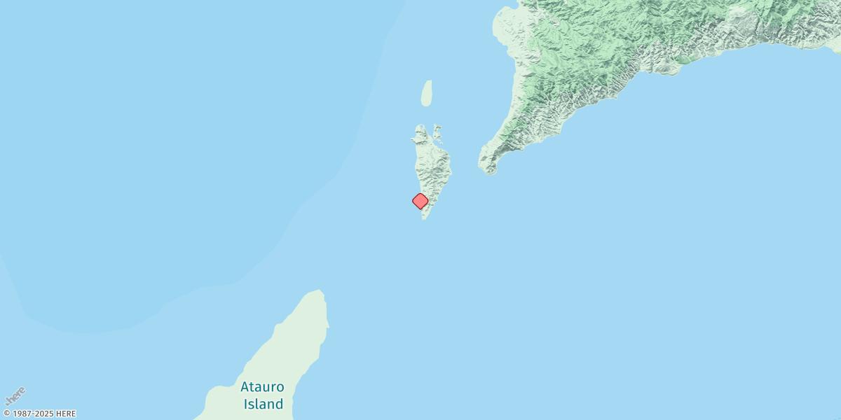 Map of Pilau Liran