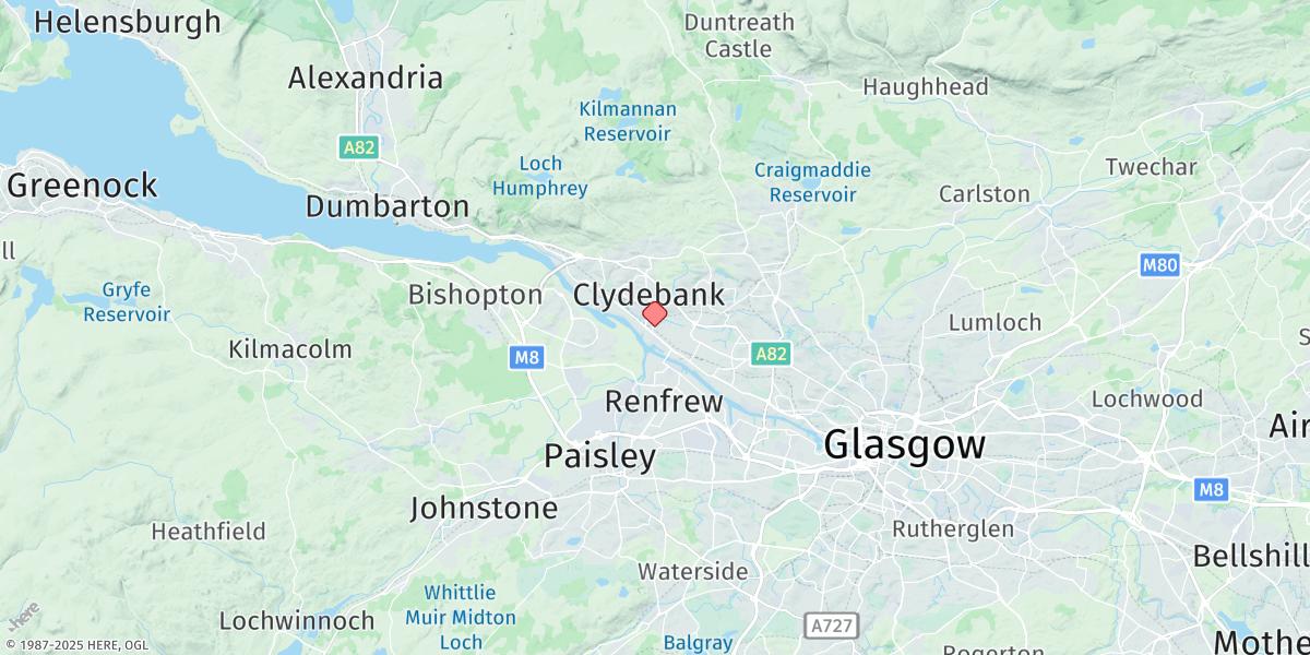 Map of Clydebank (Rothesay Dock)