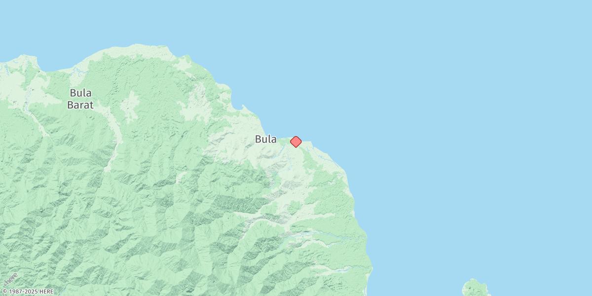 Map of Teluk Bula