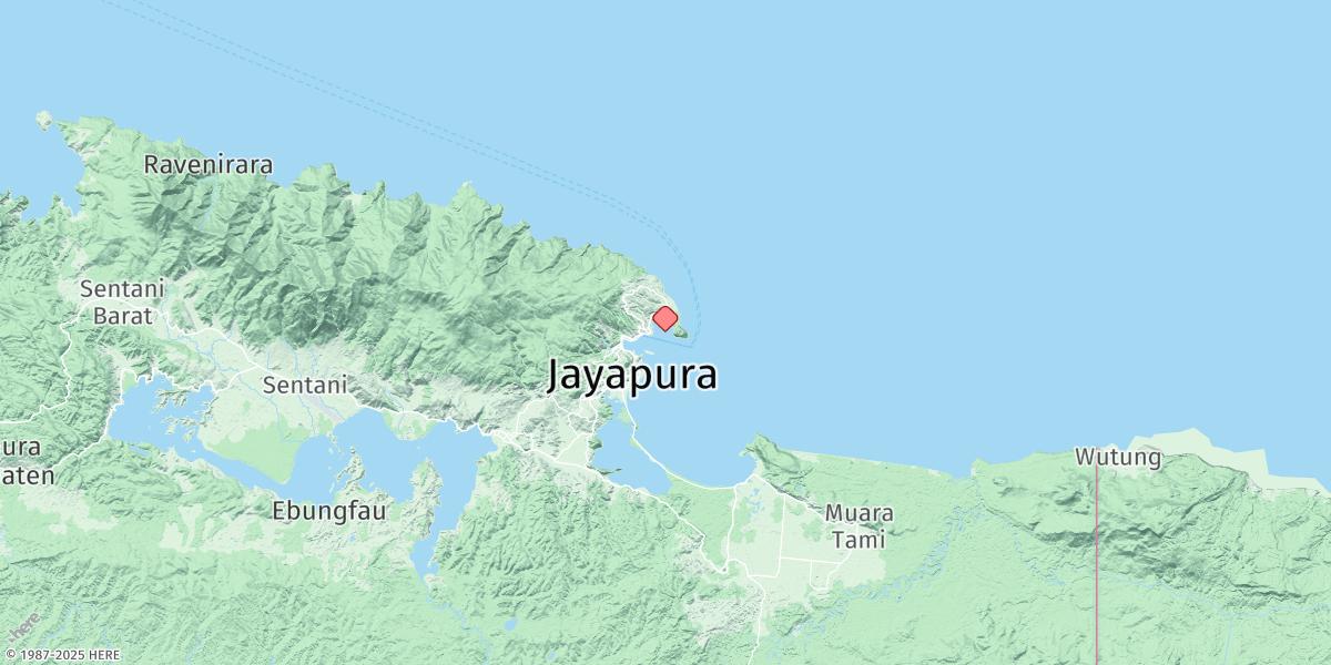 Map of Teluk Kaja (Hollandia Baai)