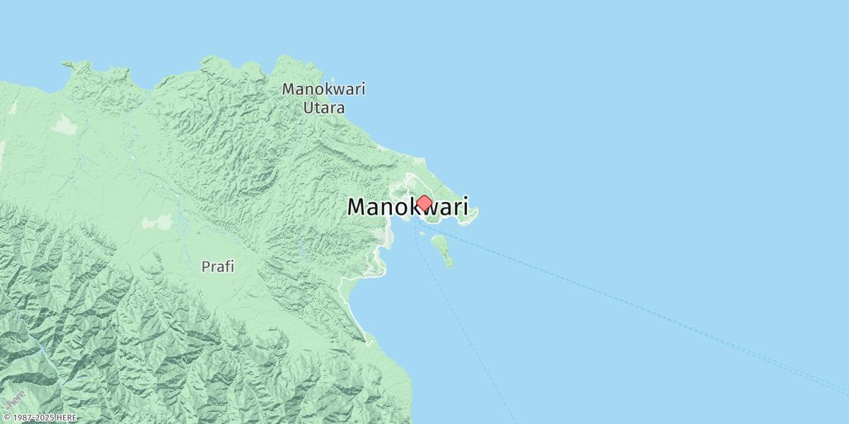 Map of Manokwari