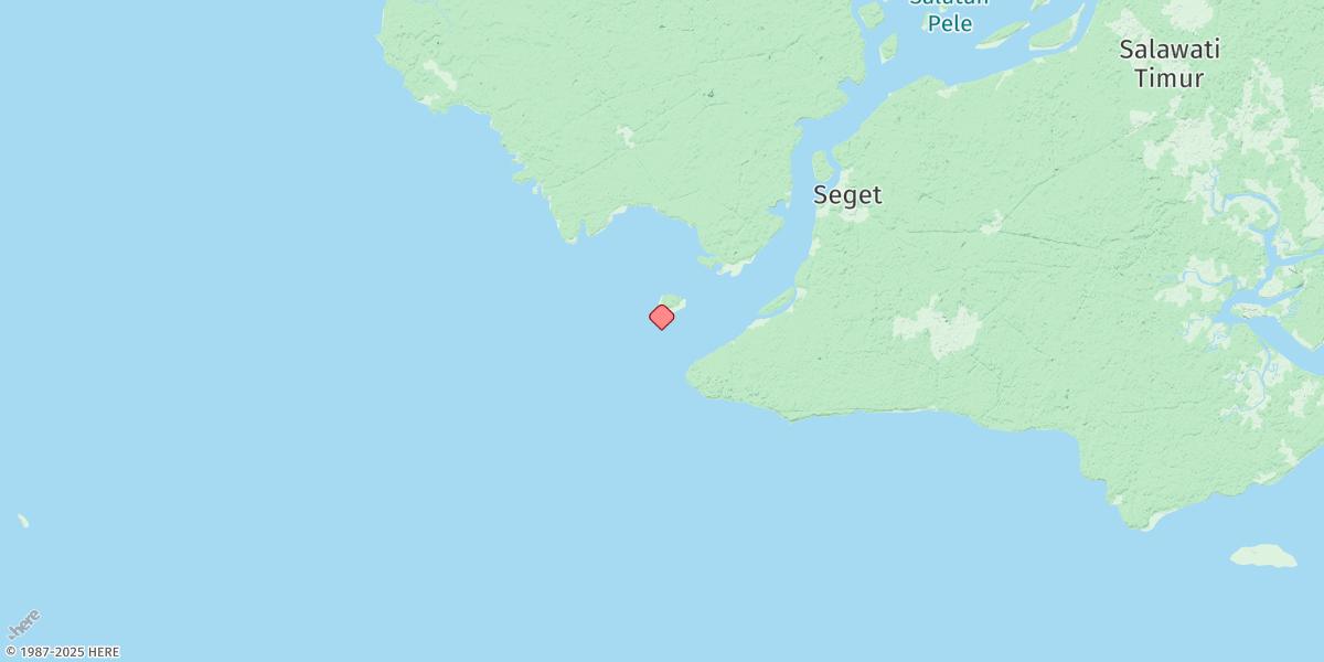 Map of Pulau Peli
