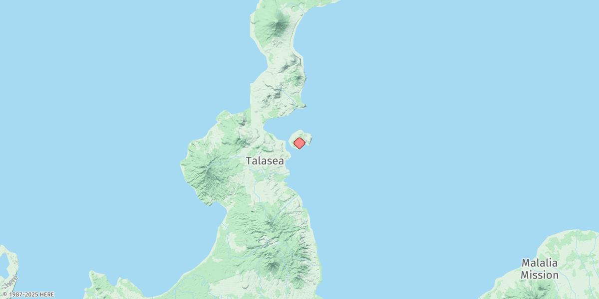 Map of Talasea