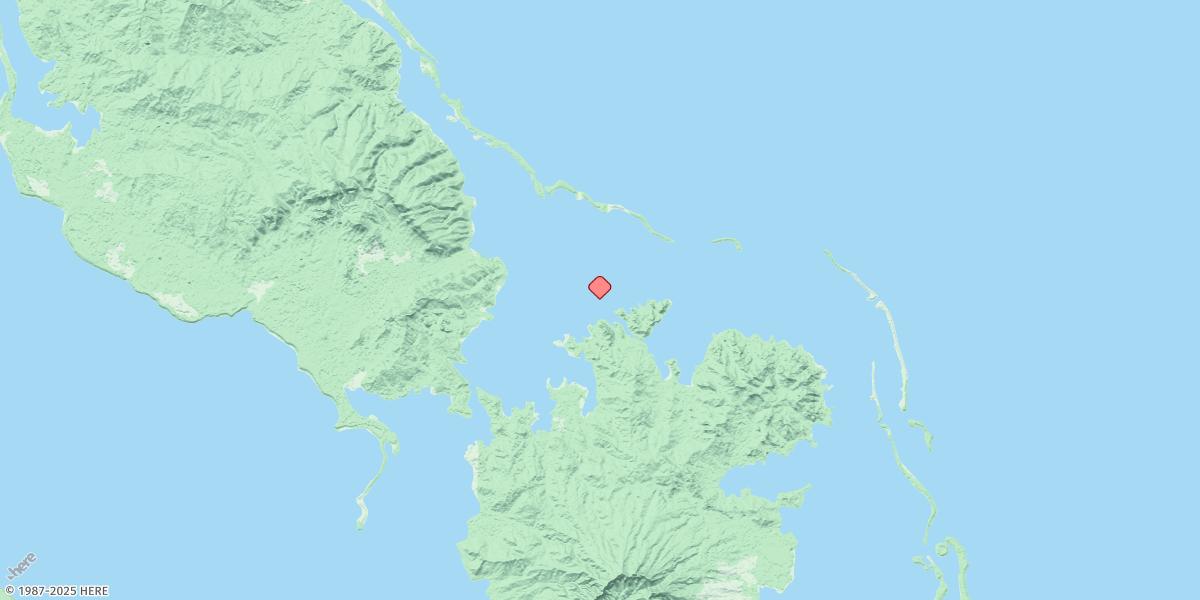 Map of Marovo Lagoon (Karunohu Island)