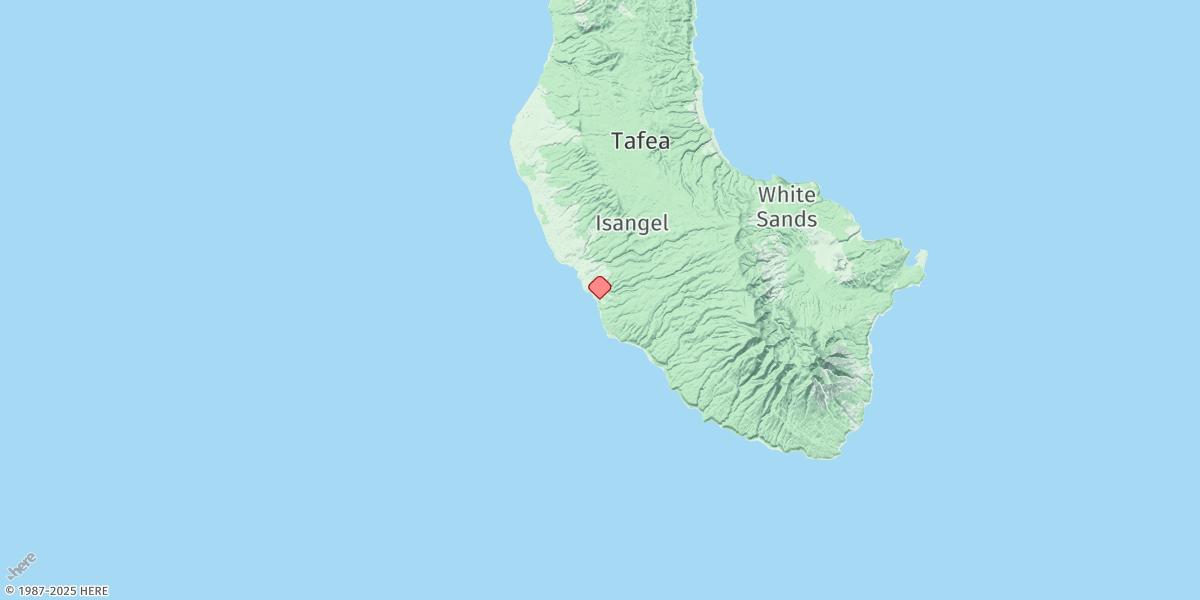 Map of Lenakel Bay, Tanna