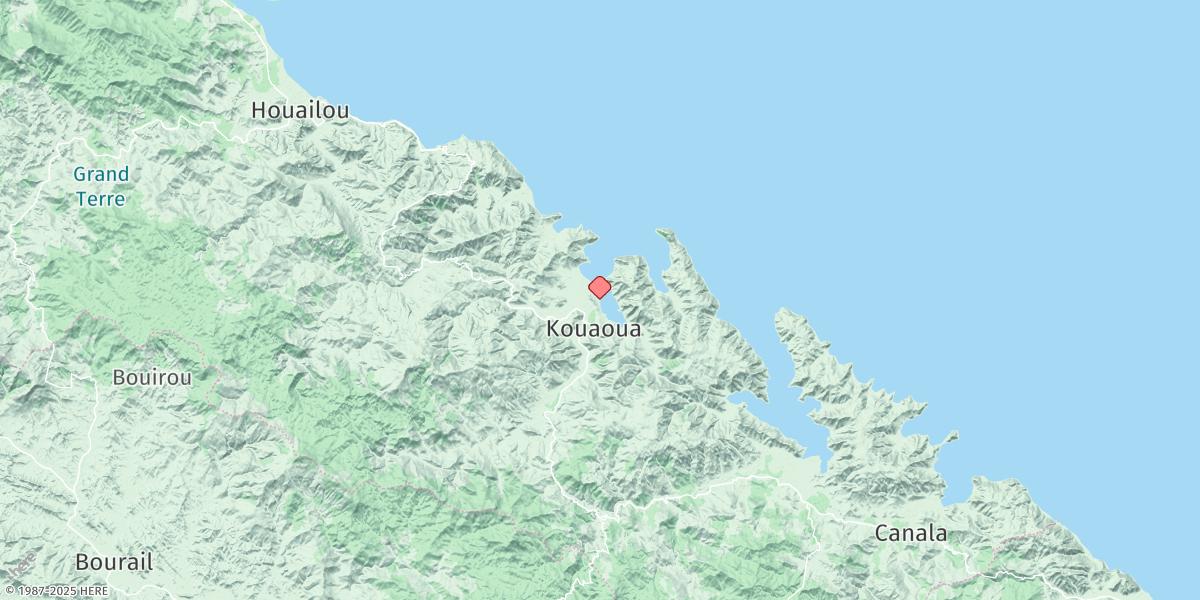 Map of Baie De Kouaoua