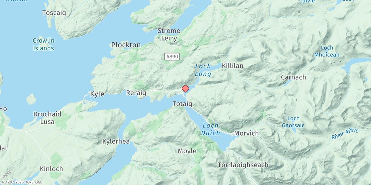 Map of Dornie Bridge