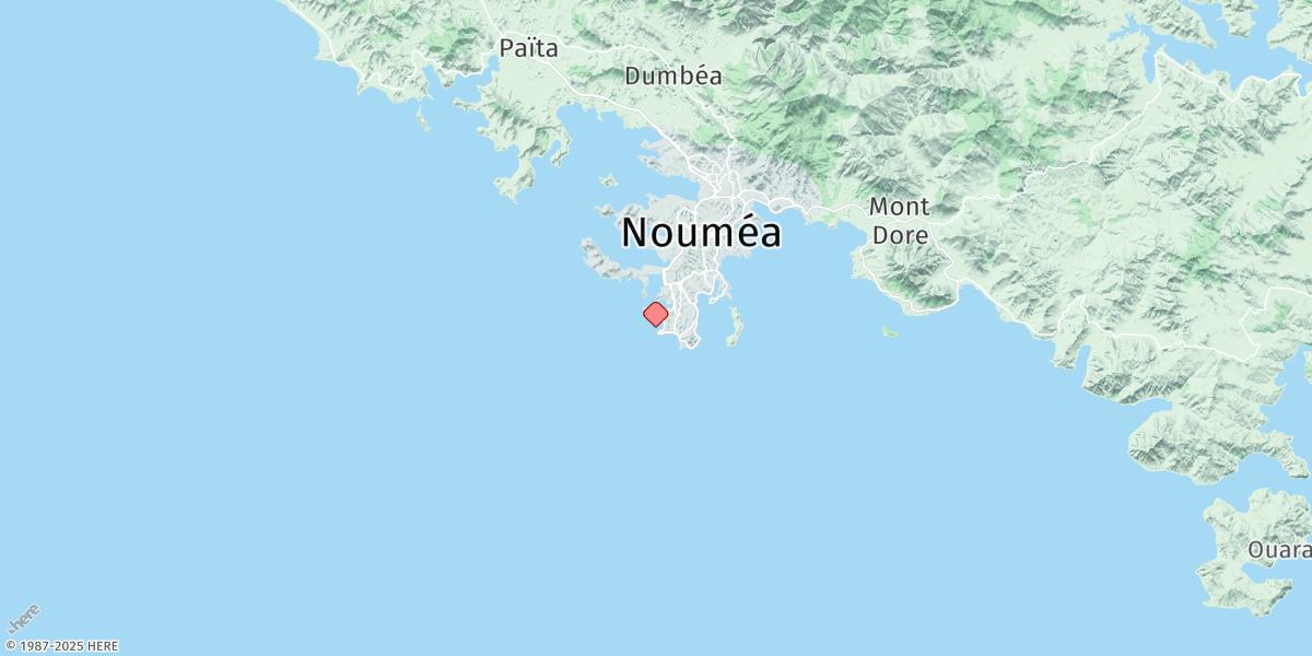 Map of Noumea