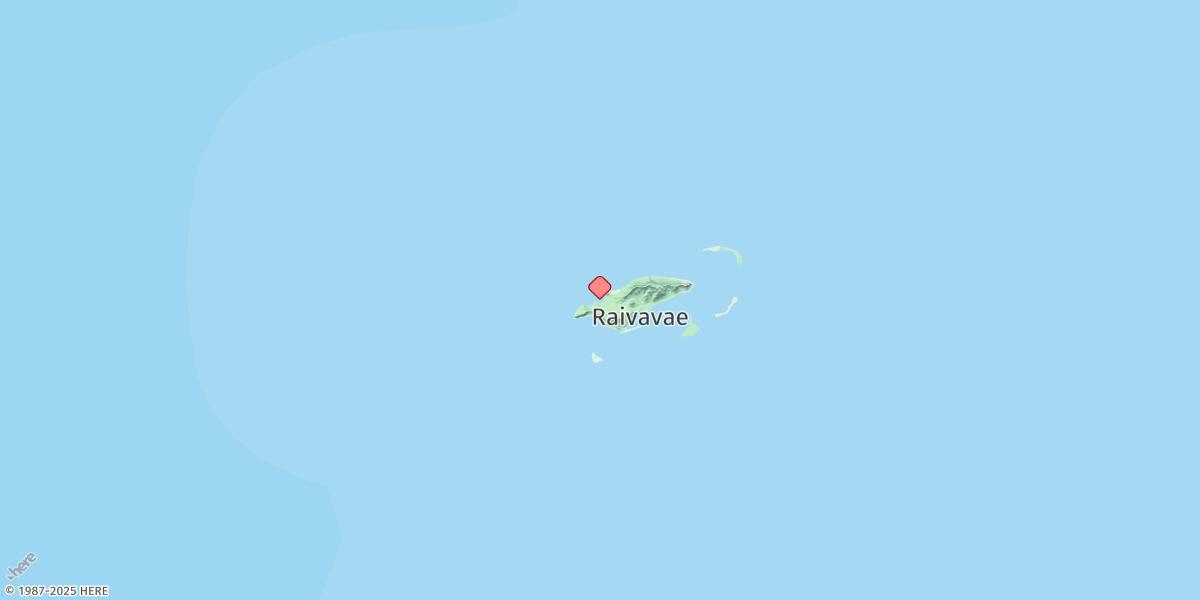 Map of Raivavae