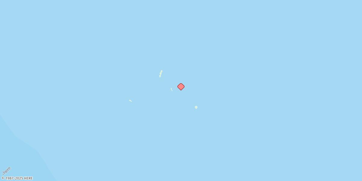 Map of Suwarrow Island
