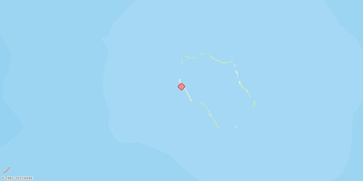 Map of Tongareva (Penrhyn Island)