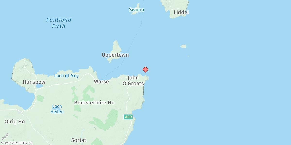 Map of Duncansby Head