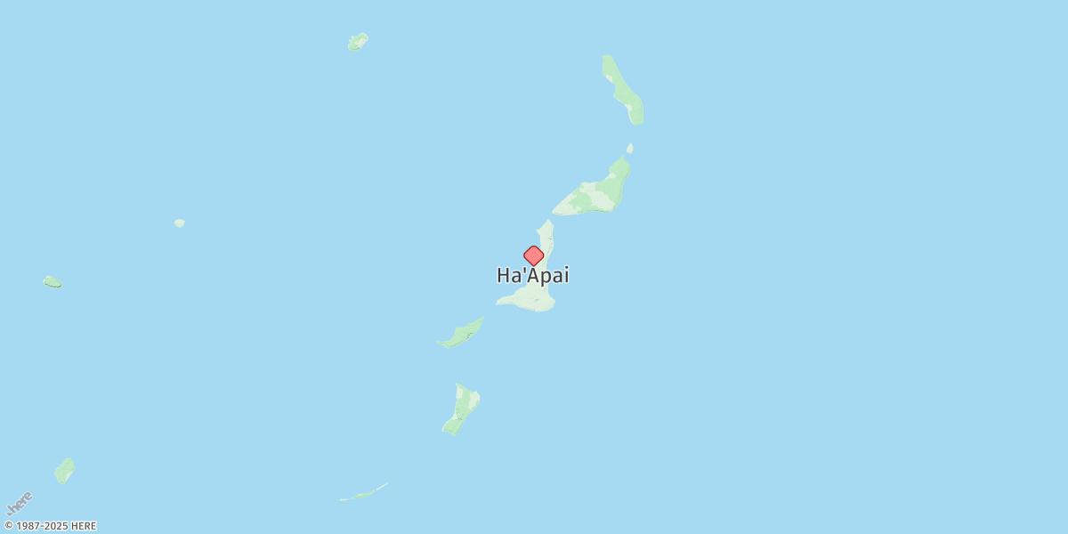 Map of Lifuka Island (Pangai)