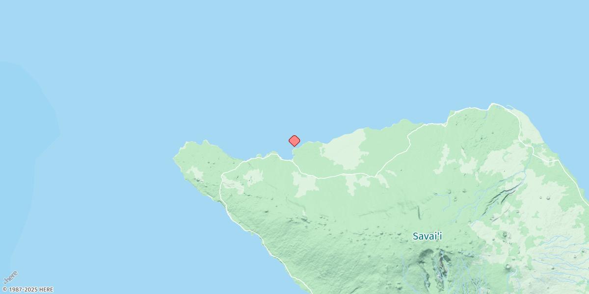 Map of Asau Harbour