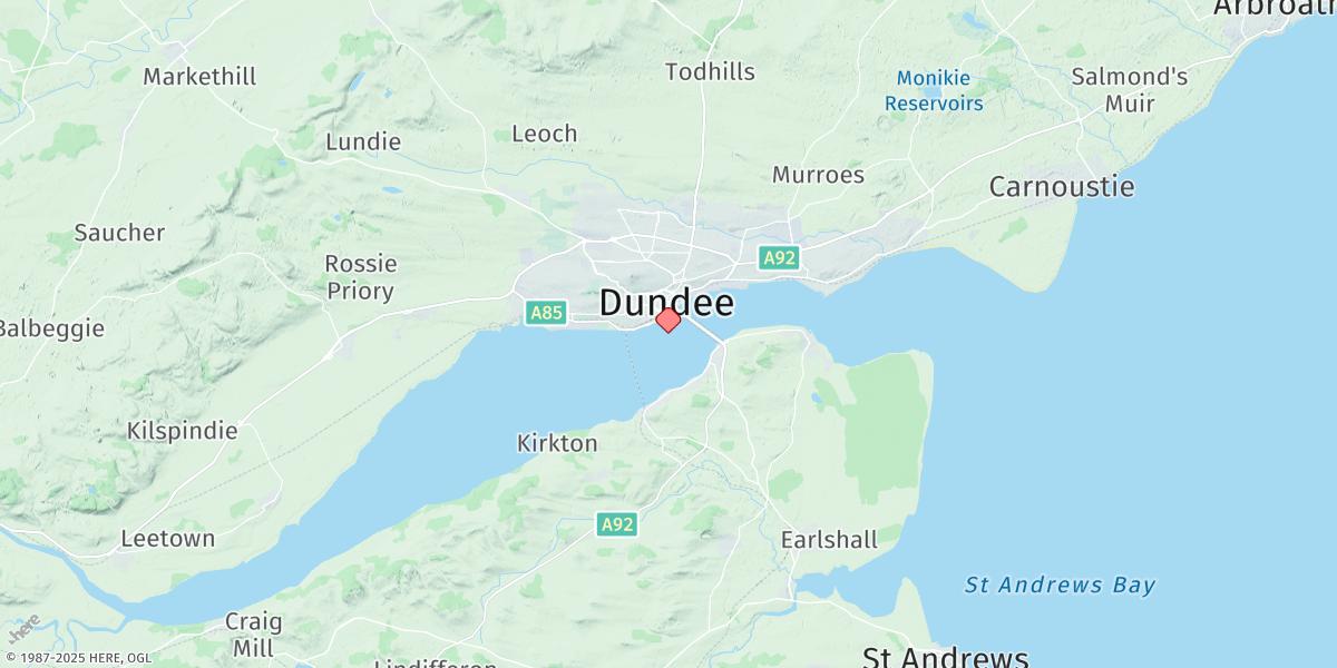 Map of Dundee