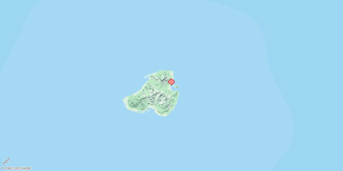 Map of Kosrae Island