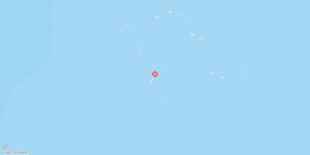 Map of Ulithi Islands