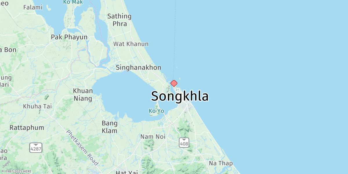 Map of Songkhla