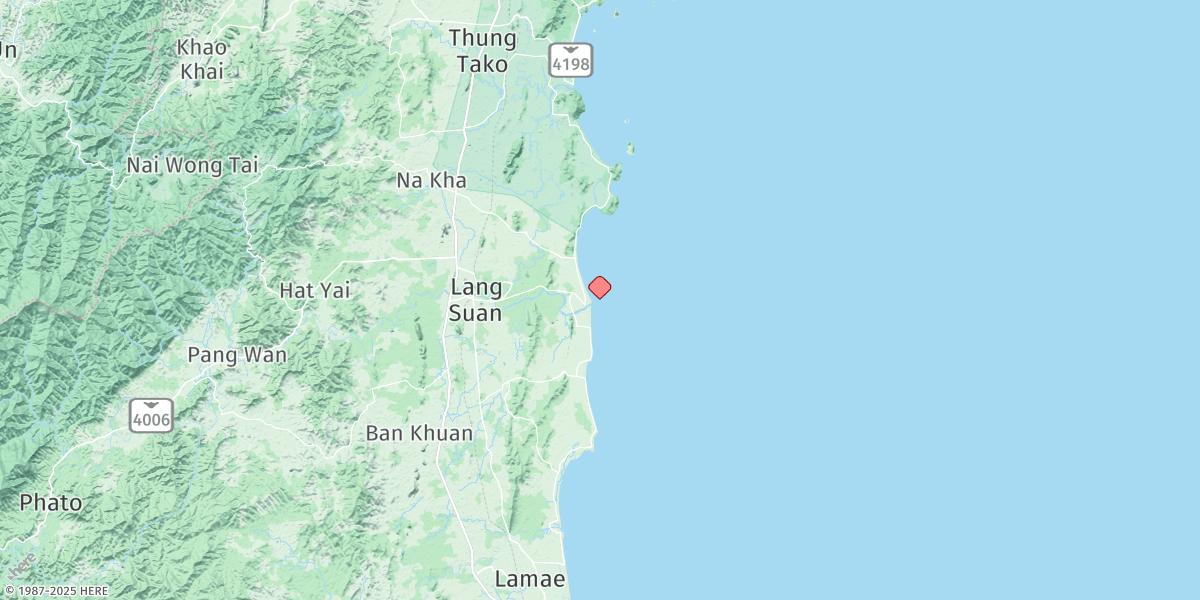 Map of Lang Suan