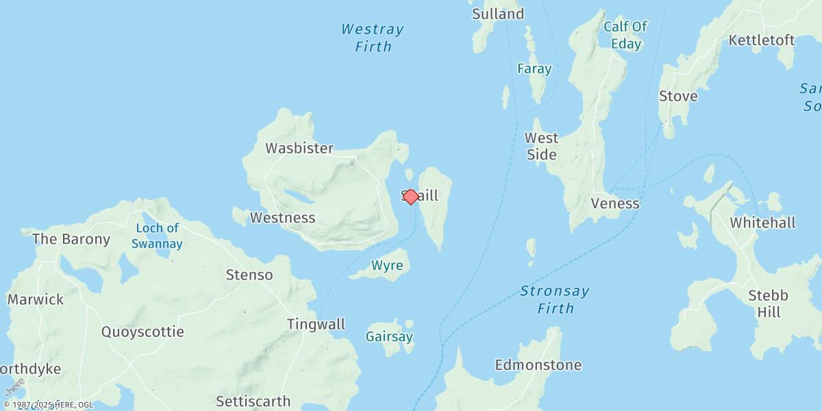 Map of Egilsay