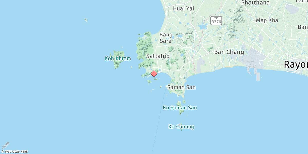 Map of Ao Sattahip