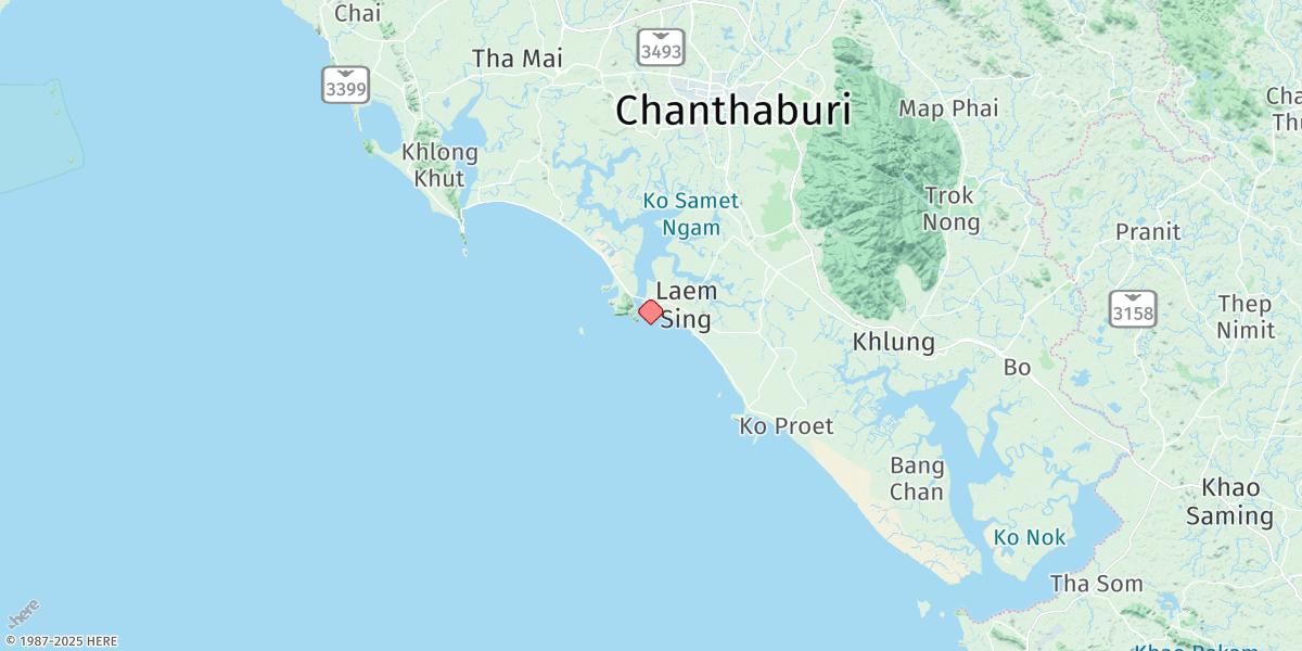 Map of Laem Sing