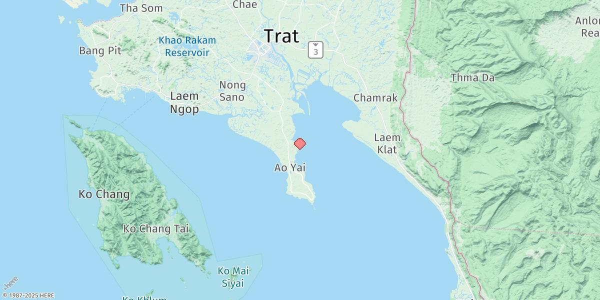 Map of Ao Muang Trat
