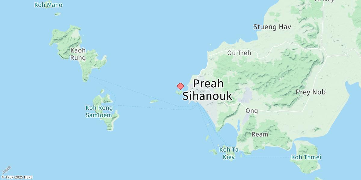Map of Kampong Saom (Sihanoukville)