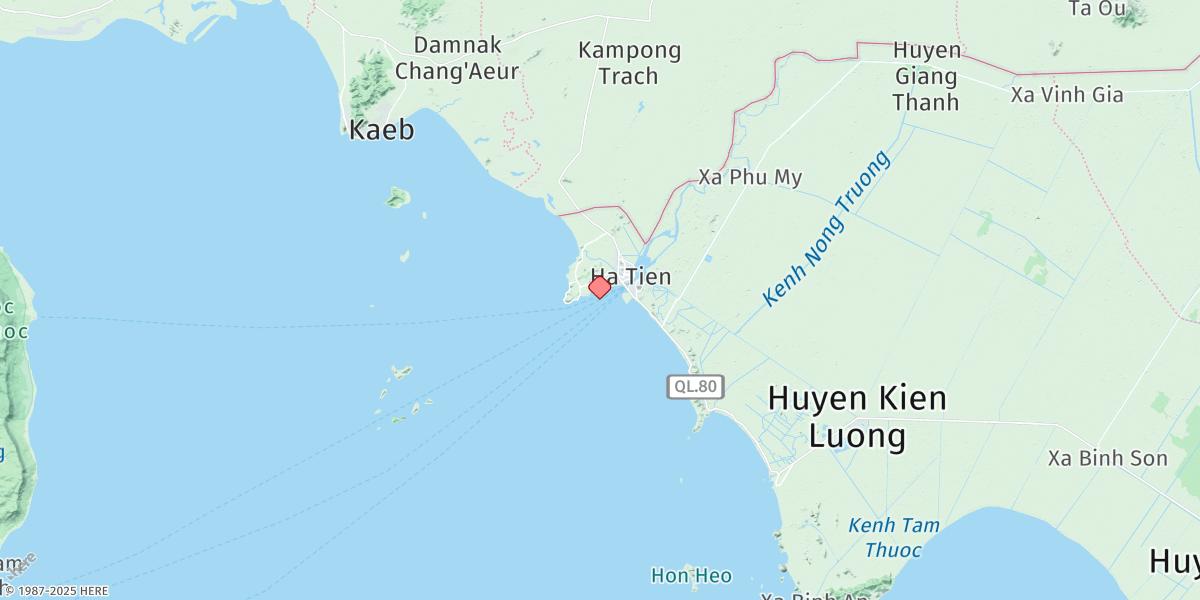 Map of Ha Tien