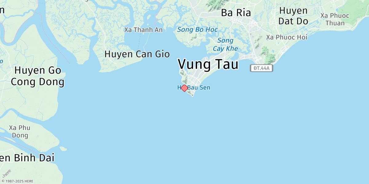 Map of Mui Vung Tau