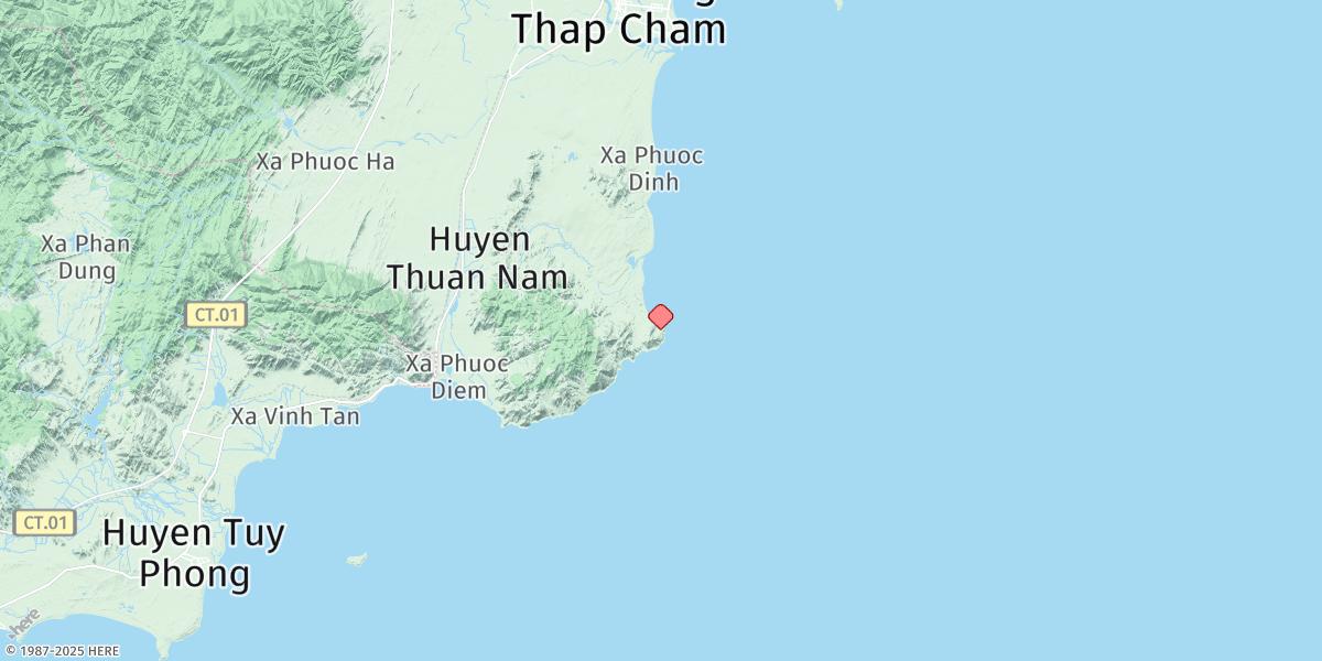 Map of Cap Padaran