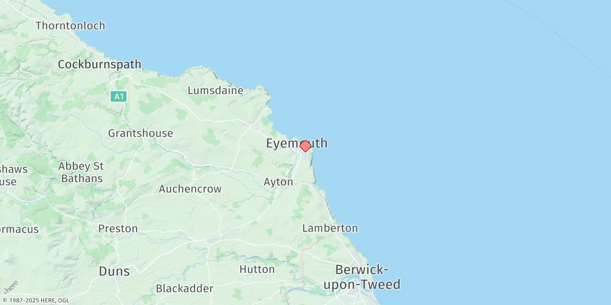 Map of Eyemouth