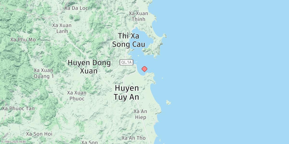 Map of Baie De Xuan Day